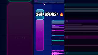Vocals + EDM = PEAK 🔥 #flstudio #vocals #shorts