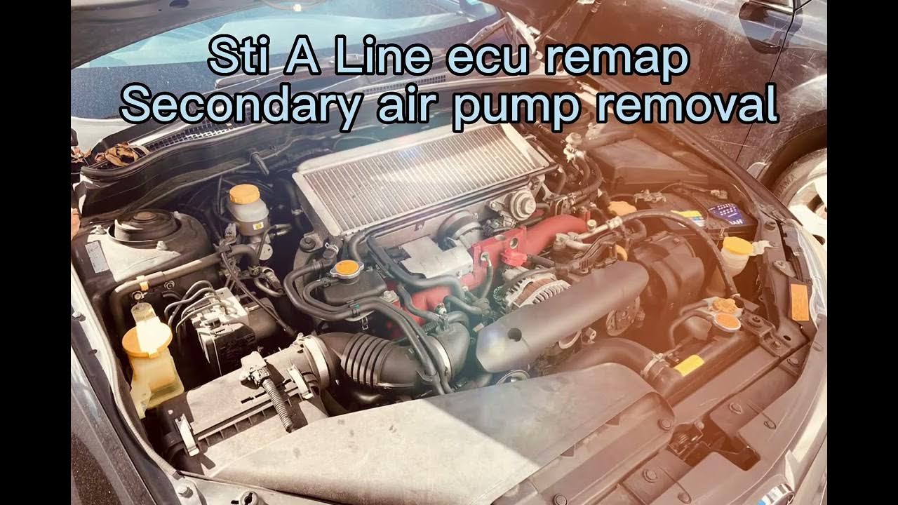 Sti Aline stock ecu remap with secondary air pump delete YouTube