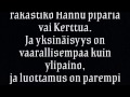 Haloo Helsinki - Kiitos ei ole kirosana (lyrics)