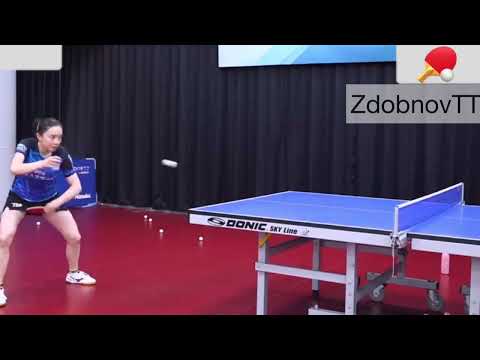 Backhand Top-spin. Топ-спин слева.