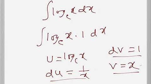 Calculus: Integration of Log(x)