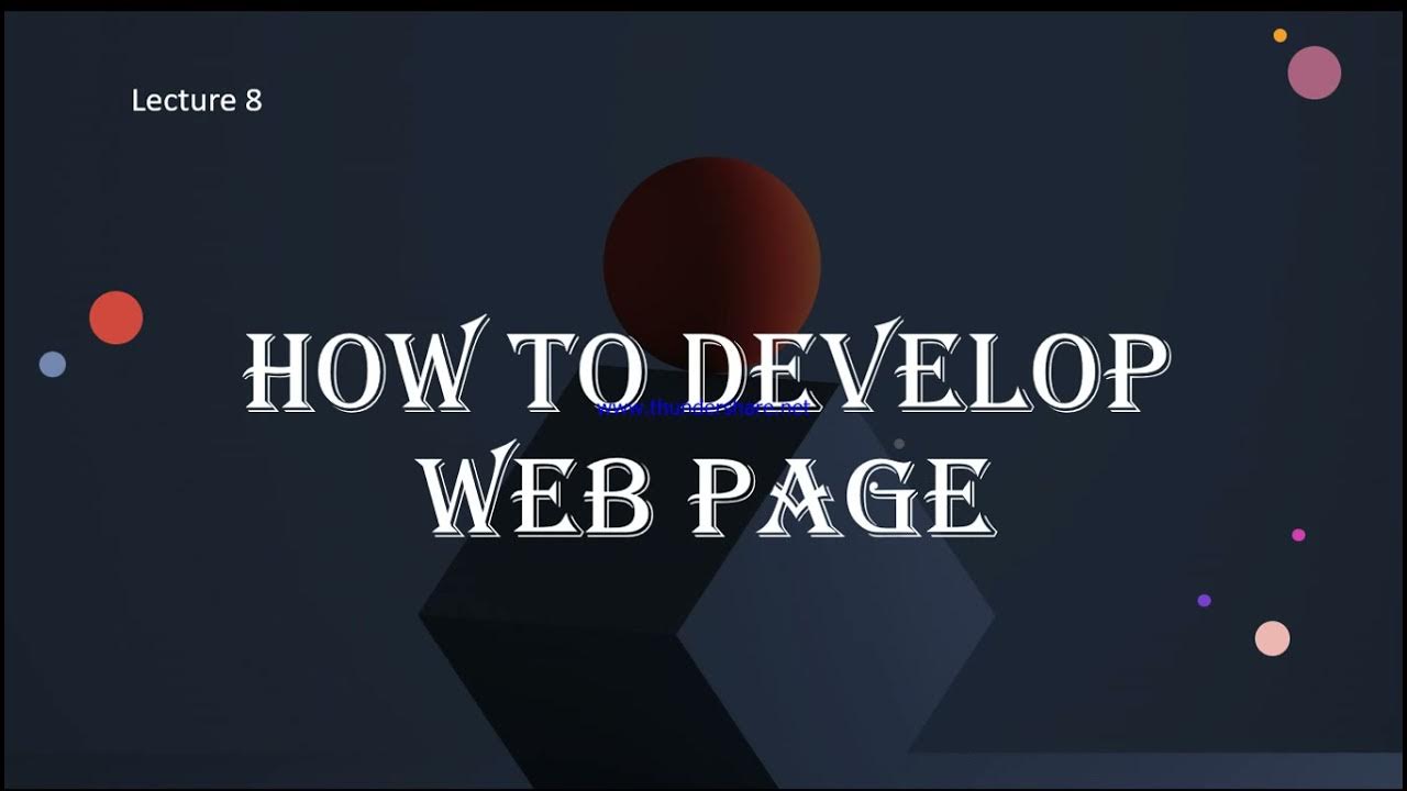 Lecture 8 | Creating simple web page | HTML 5 & CSS 3 - YouTube