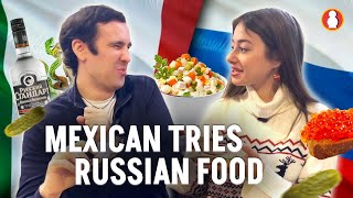 Mexican Tries Russian Food!  Will He Like It?!
