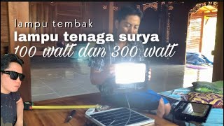 Lampu Tembak LED Solar Panel Set 50 Watt - Prima Jaya LED