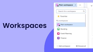 Workspaces | Monday.com Tutorials