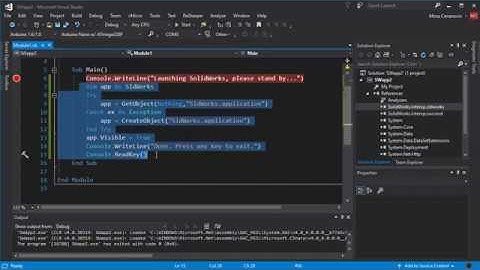 SolidWorks API with Visual Basic - Launching SolidWorks (2/9)