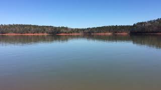 Convergence of Savannah and Broad rivers into Clark Hill lake
