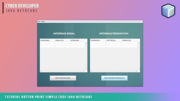 Tutorial tombol print simple di java netbeans