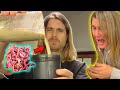 She Actually Drank Worms! (prank)