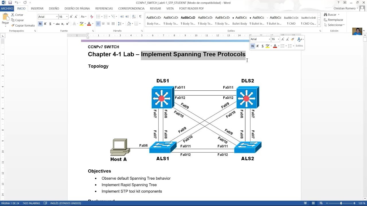 CCNPv7 SWITCH - Chapter 4-1 Lab – Implement Spanning Tree Protocols ...