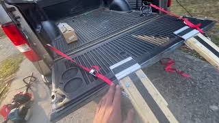 Lawnmower loading ramps (no more sliding out This a good idea)