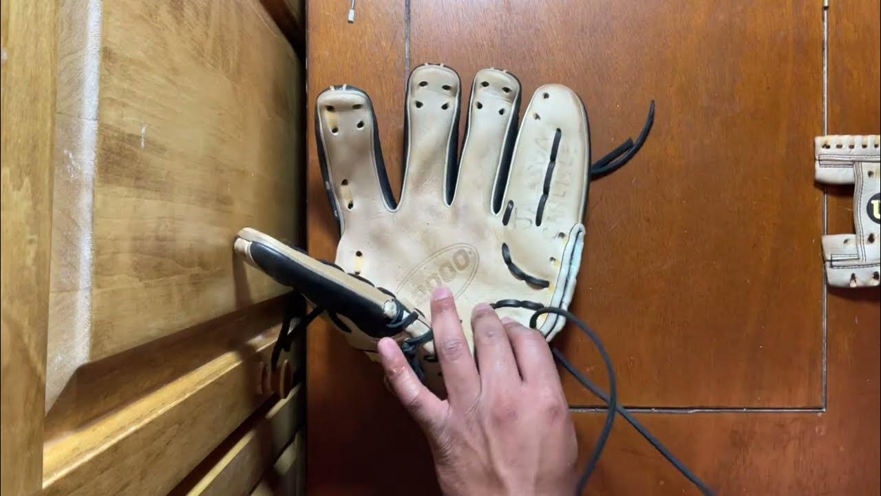 How to Relace a Baseball Glove Wilson A2000 Heel relace stepbystep YouTube