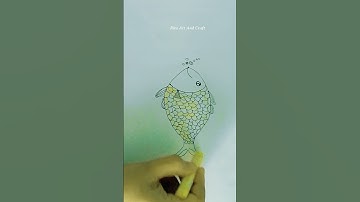 Easy Fish Drawing for Beginners | Step by Step Art|Easy & Fun Art Idea#FishArt #EasyArt#Drawing