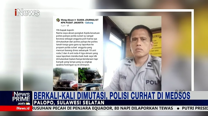 Polisi Dimutasi Karena Laporkan Teman Mencuri #iNewsPrime 15/11