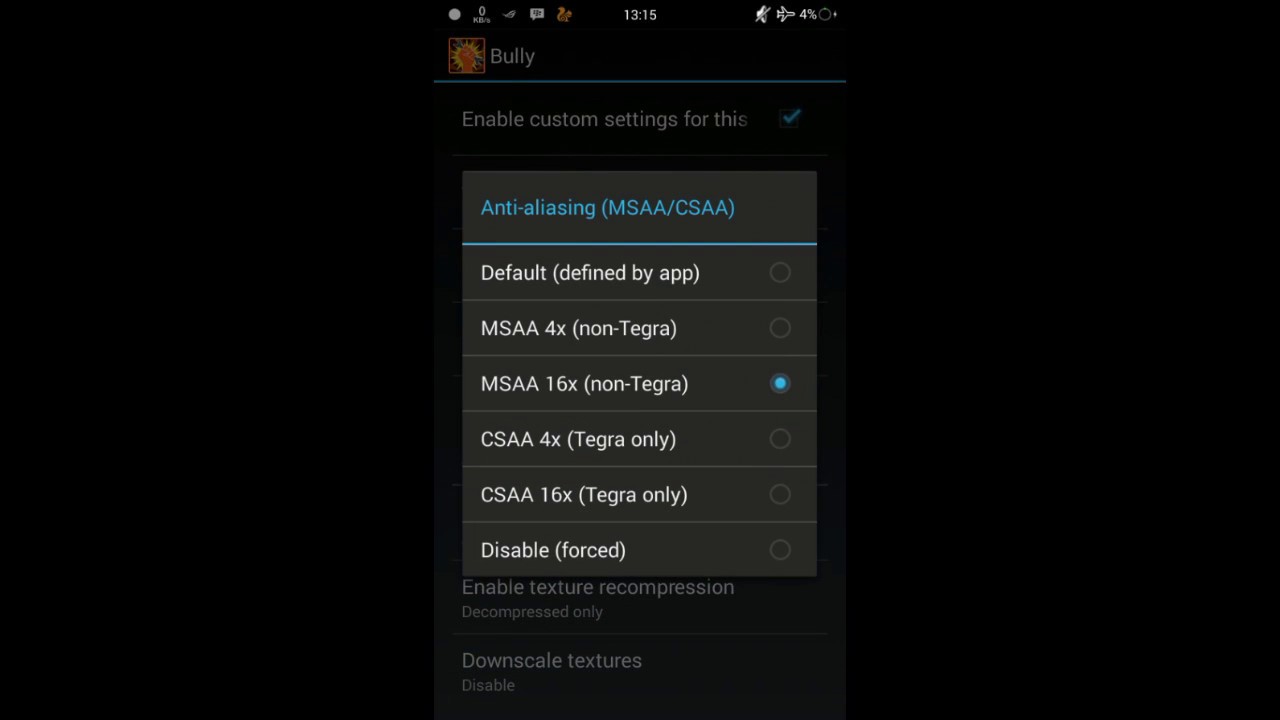 Cara Setting Bully Anniversary Edition dengan GL Tool RAM 512 MB