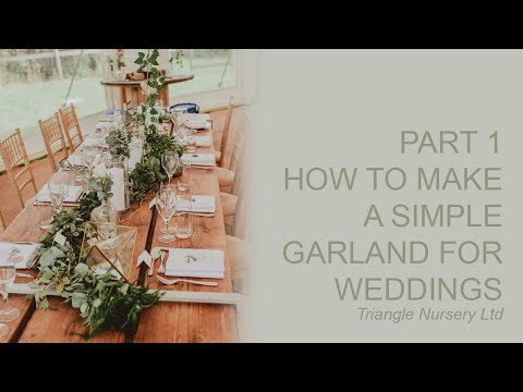 Video: How To Make A Garland For A Wedding With Your Own Hands
