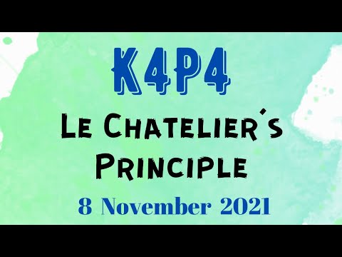 Video: Le Chatelierning asosiy misollari nima?