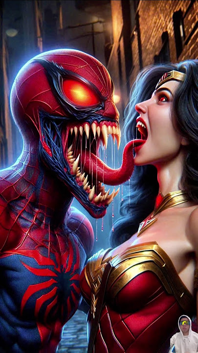 The final battle between Wonder Woman, Batman, Spiderman and ...Zombie Spiderman, Venom, Zombie Army