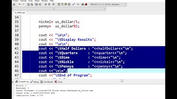 US Money Exchange Solver in C++ Programming Language