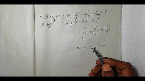 If x+y+z=0,then x^2/yz+y^2/zx+z^2/xy
