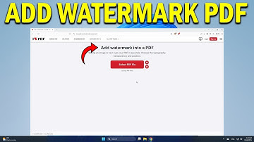 How To Add Watermark in PDF - Quick Fix