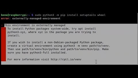 This Environment is Externally Managed Error on Raspberry Pi 4
