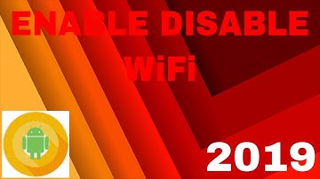 Android studio tutorial - How to enable/disable wifi programmatically in android. NEW (2019)