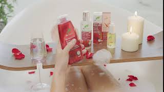 Dr Organic Rose Otto Body Wash Bath Scene Short Video
