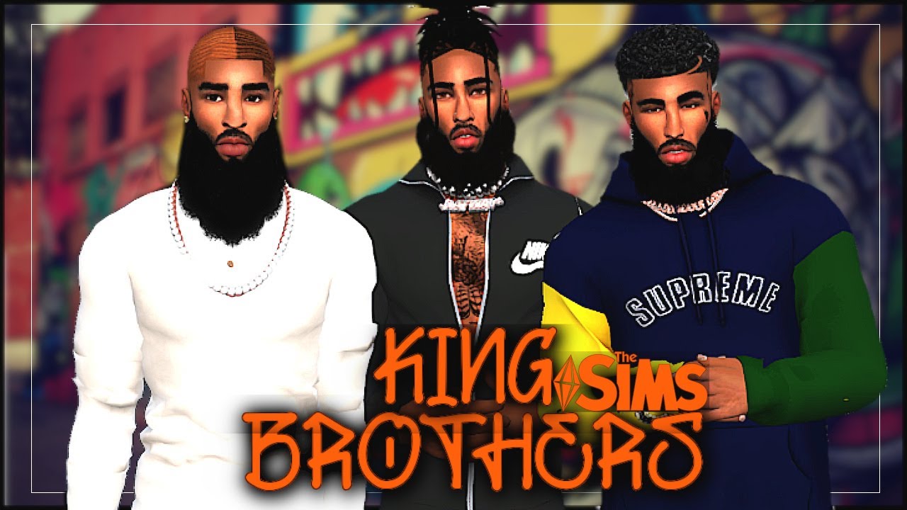 The Sims 4 King Brothers CAS Urban Male CC Links + [2GB