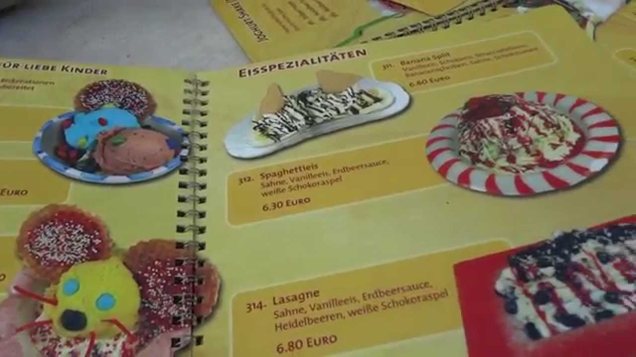 (12) Город Бранденбург. Цены в Кафе-Мороженое.  /Небо Германии/