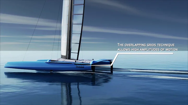 Catamaran lift simulation with FINE/Marine