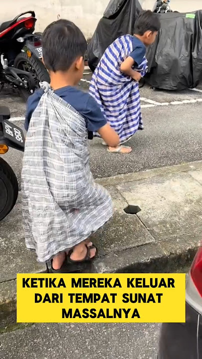 momen lucu ketika melihat bocah yang baru selesai di sunat massal ‼️‼️ #ngakak #lucu #sunat #kocak