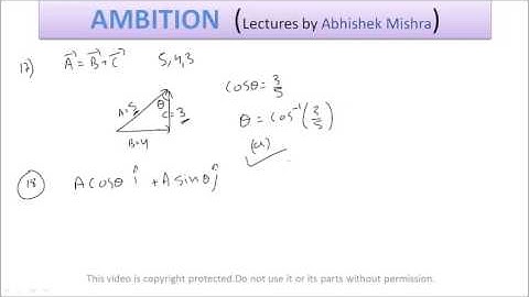 Question No. 17 to 20 - Vectors HC Verma (HCV) Solutions, Class 11 Physics for JEE, NEET