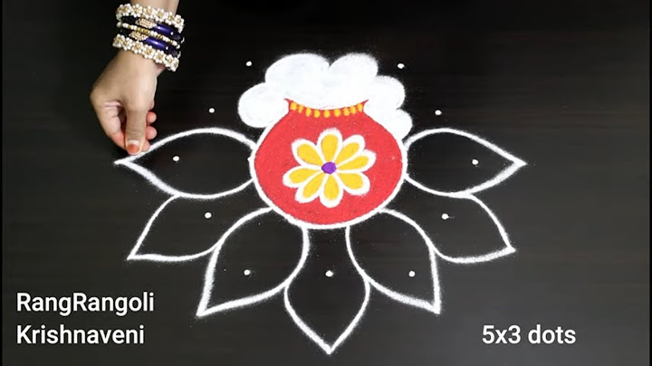Sankranthi Bhogi Kundala Muggulu🌺5x3 dots Pongal Kolam🌺Bhogi Muggulu🌺RangRangoli Krishnaveni
