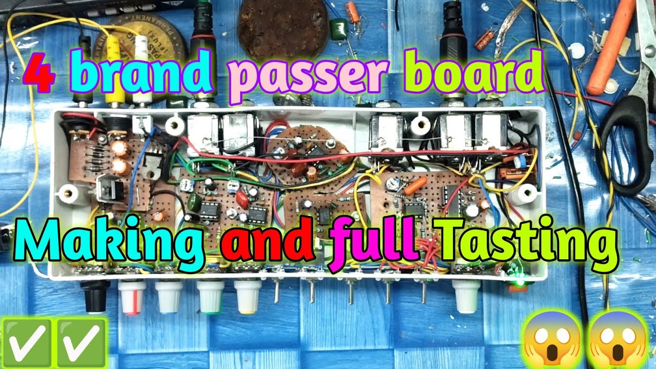 Powerful pressure board circuit 🚀 how to make pressure board circuit 🚀 4 brand passer board  🔊💯🙏