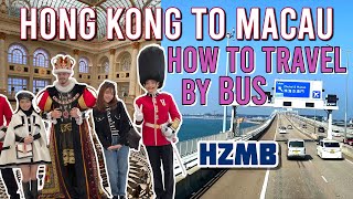 Hong Kong to Macau Bus Travel Guide via HZMB [4K]