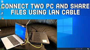 How do I connect two computers with an Ethernet cable?