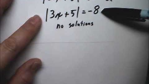 Solve Absolute Value Equation 4 - Tutor Algebra