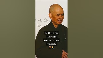 Be a refuge for yourself: no one else can do it for you 😌 #zen #thichnhathanh #meditation