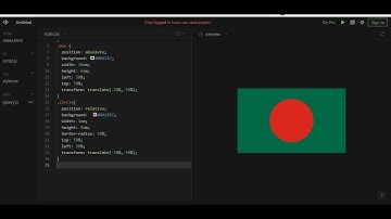 Bangladesh national flag design using HTML & CSS