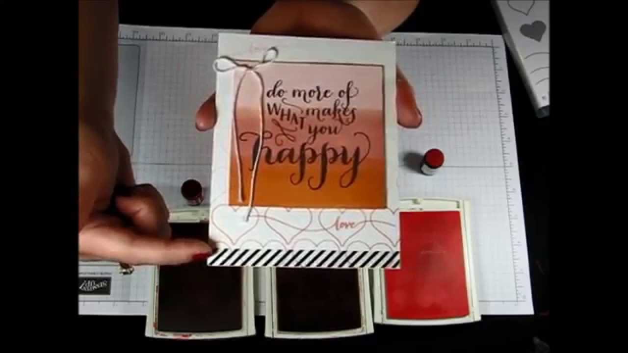 How To Create a Sponged Background! - Laura's Stamp Pad - YouTube
