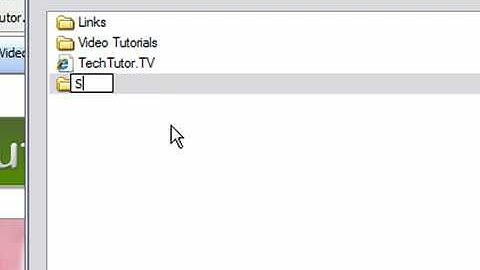 Create a New Folder for Favorites in Internet Explorer 7