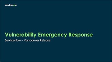 Vulnerability Emergency Response