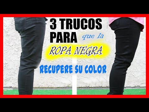 Video: Cómo revertir la decoloración del color en jeans negros: 12 pasos