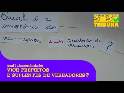 Eleições 2020: O que faz um vice-prefeito e um suplente de vereador?