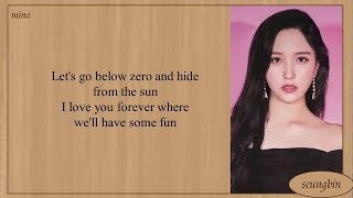 TWICE MINA Snowman (Melody project) Lyrics (Easy Lyrics)