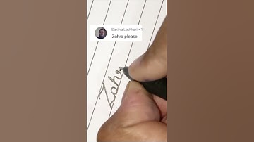 "Zahra"  name writing in cursive #shorts #viral #youtubeshorts #trending