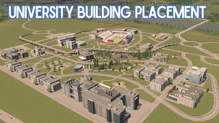 Placing ALL the university buildings | Cities Skylines Livestream Series