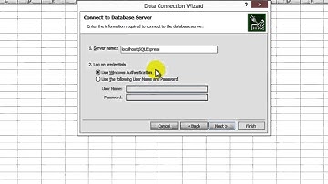 MS Excel How to Connect SQL Server 2008 R2 with MS Excel