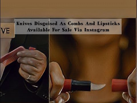 Knives Disguised As Combs And Lipsticks Available For Sale Via Instagram